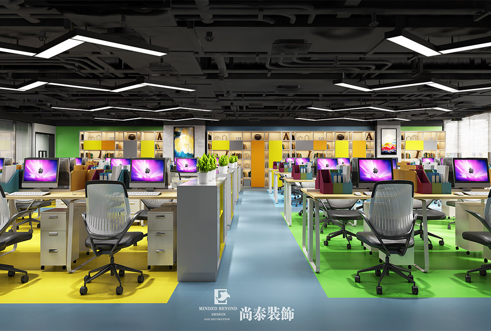 深圳南山深圳湾生态智联招聘公司办公室装修设计效果图 
