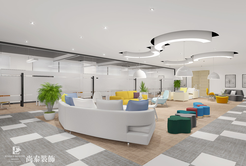 深圳光明科技园互联网科技公司办公室装修效果图 