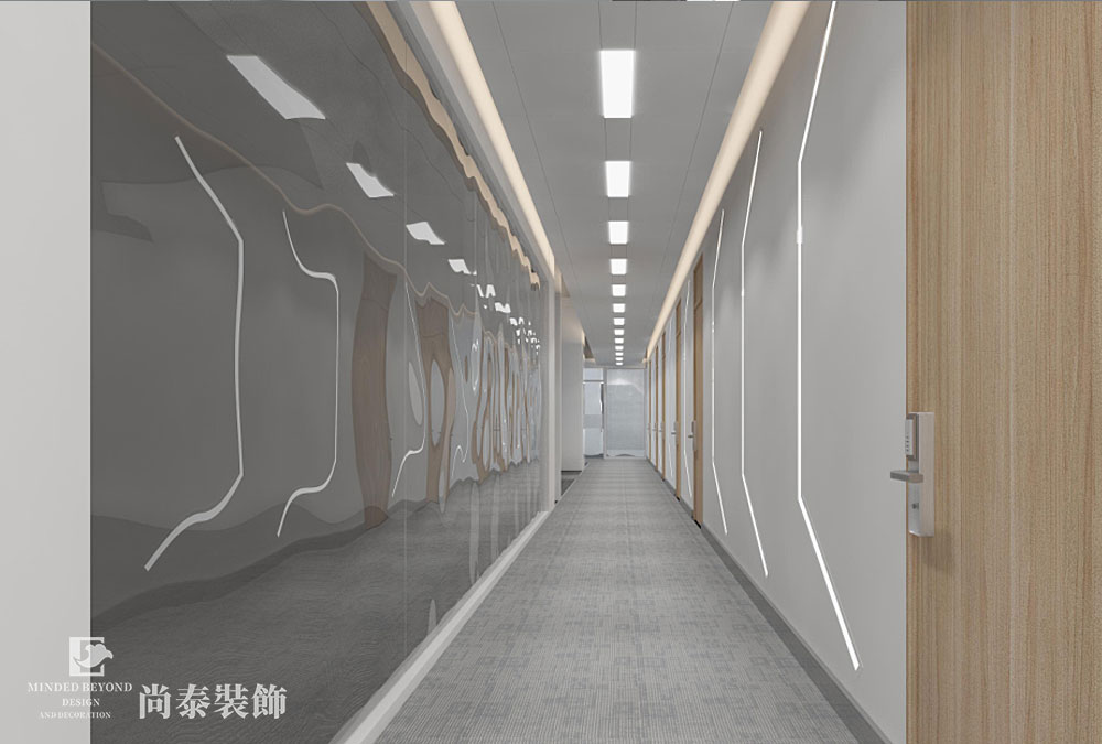深圳南山联想大厦科技公司办公室装修效果图